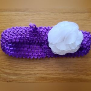 15 for $10 - Infant Girls Purple & White Flower Headband